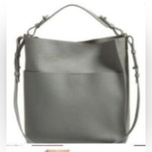 All Saints - Grey Leather Bag